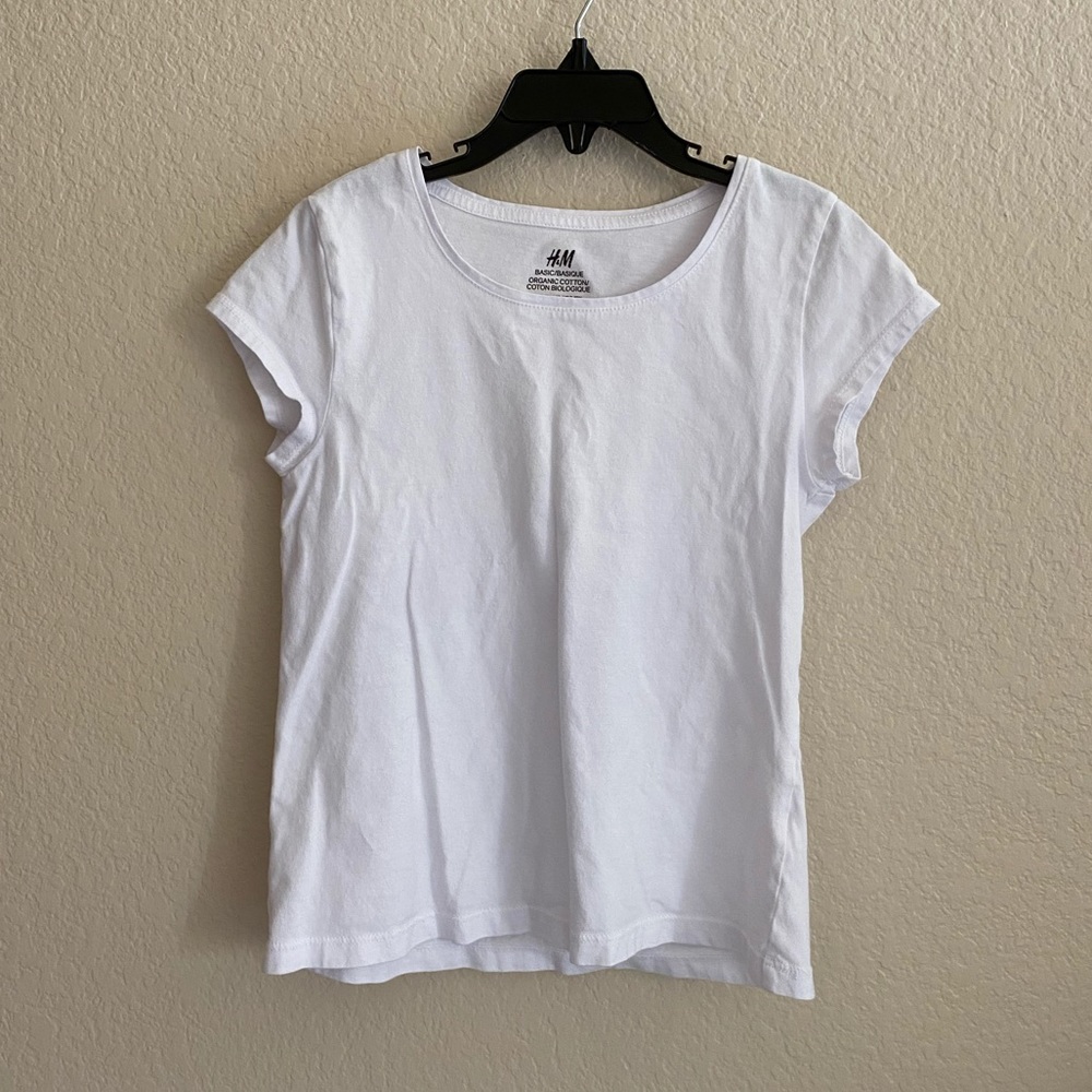 H&M Girls Plain White Tee!